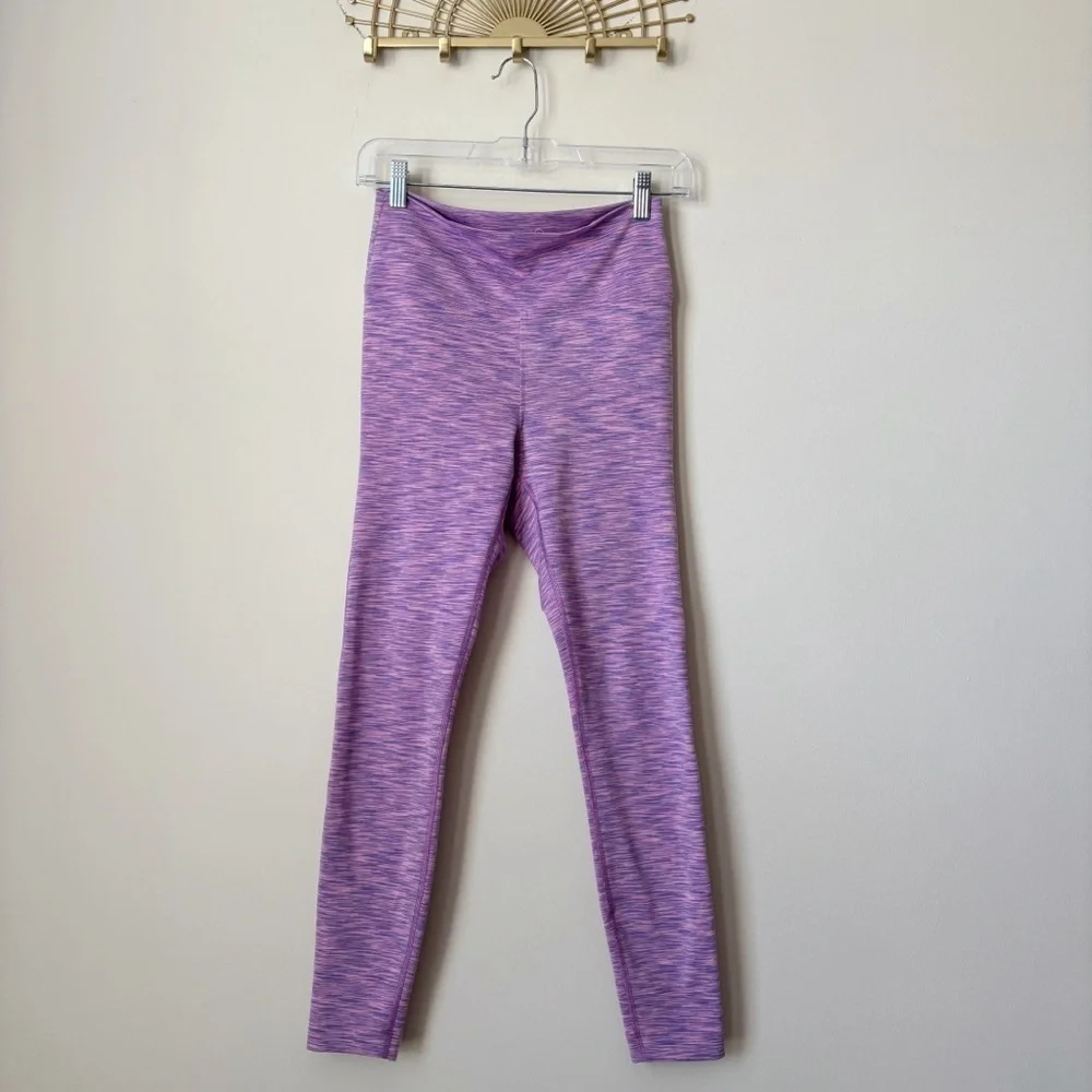 Outdoor Voices Flow High Waist 7/8 Leggings Small Spacedye Hyacinth Purple - Picture 10 of 10